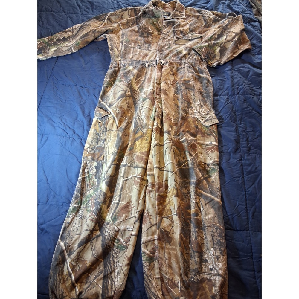 RedHead‎ Mens Camouflage Hunting Coveralls Overalls Realtree Woods Camo Large L